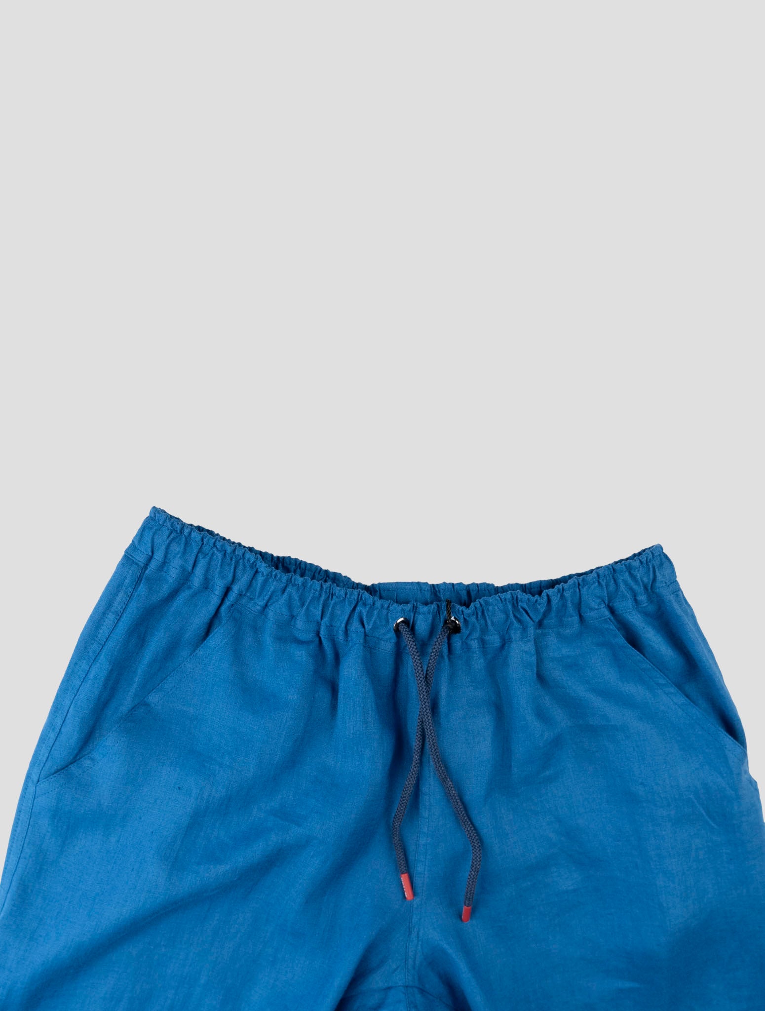 Kiton Blue Linen Short Pants