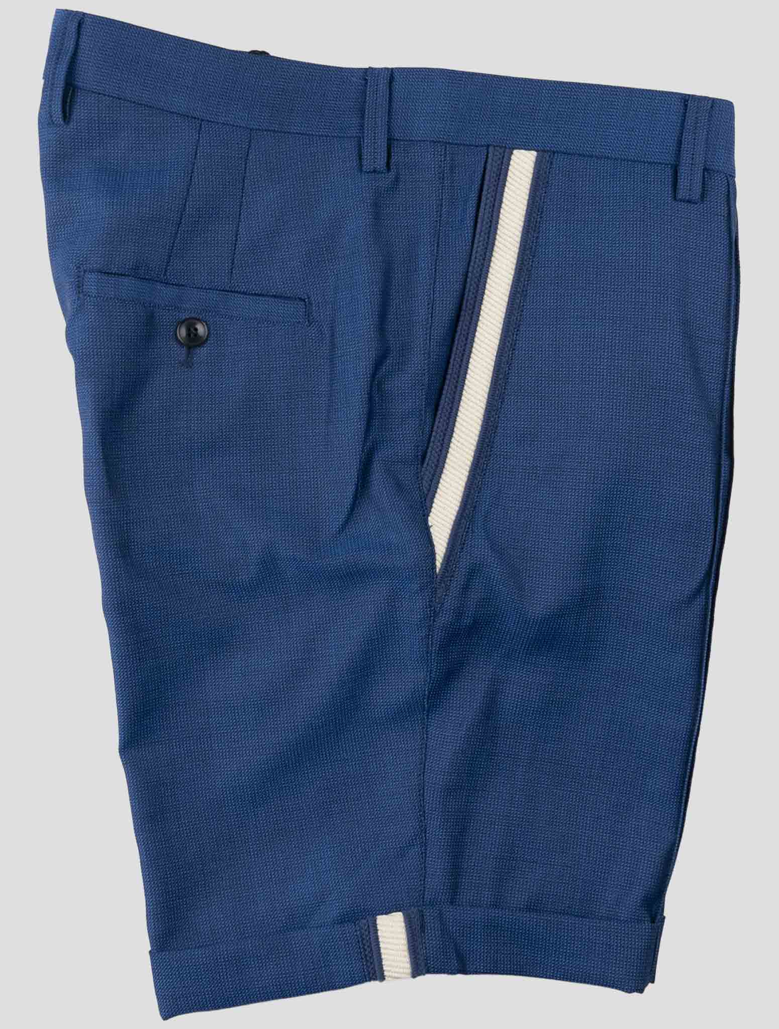 Kiton Blue Cotton Ea Short Pants
