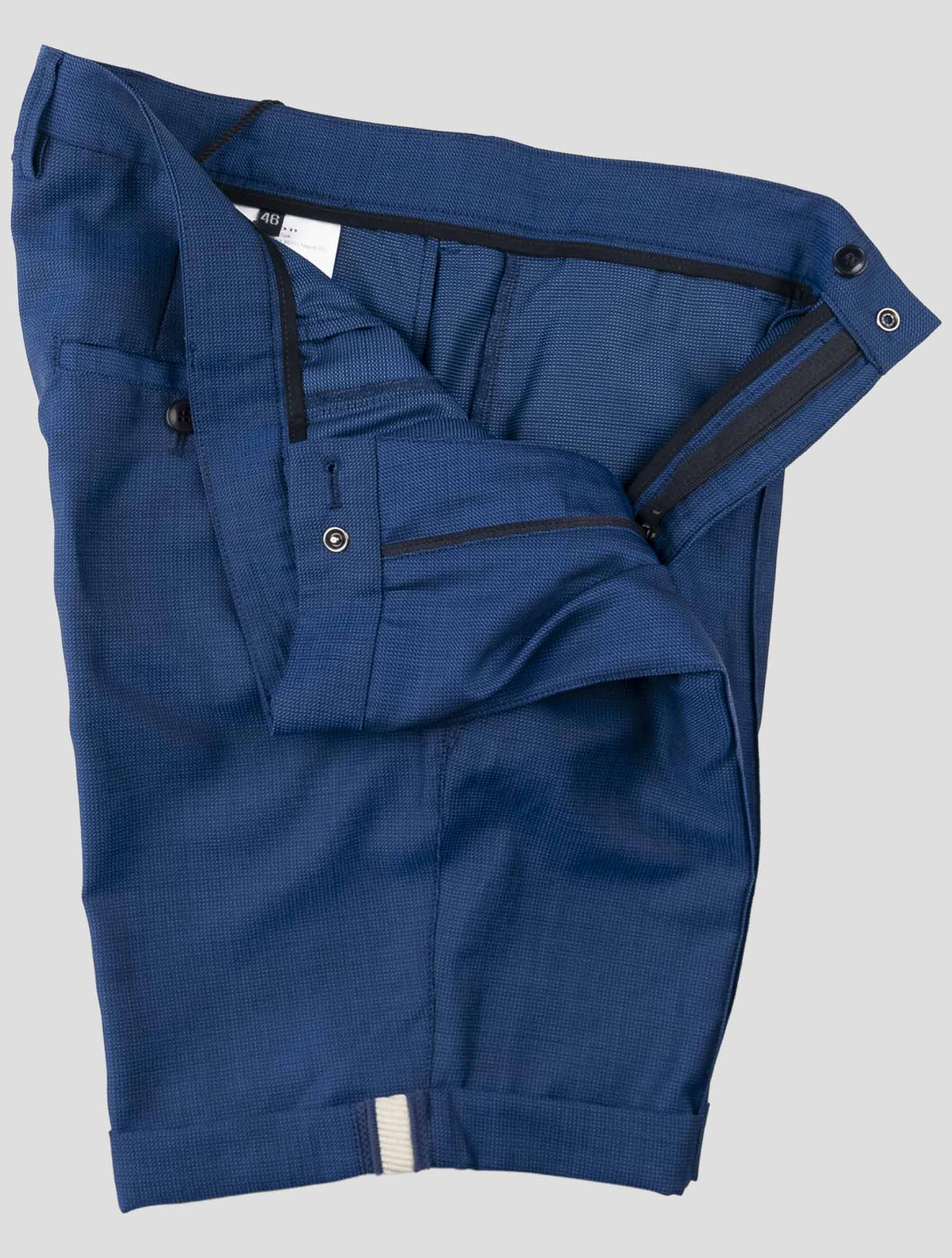 Kiton Blue Cotton Ea Short Pants