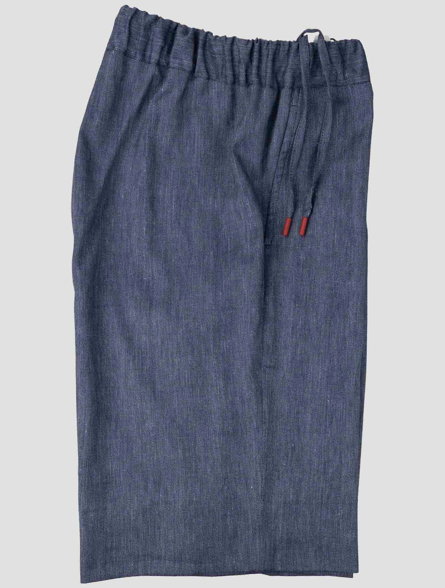 Kiton Blue Linen Cashmere Silk Pa Ea Short Pants