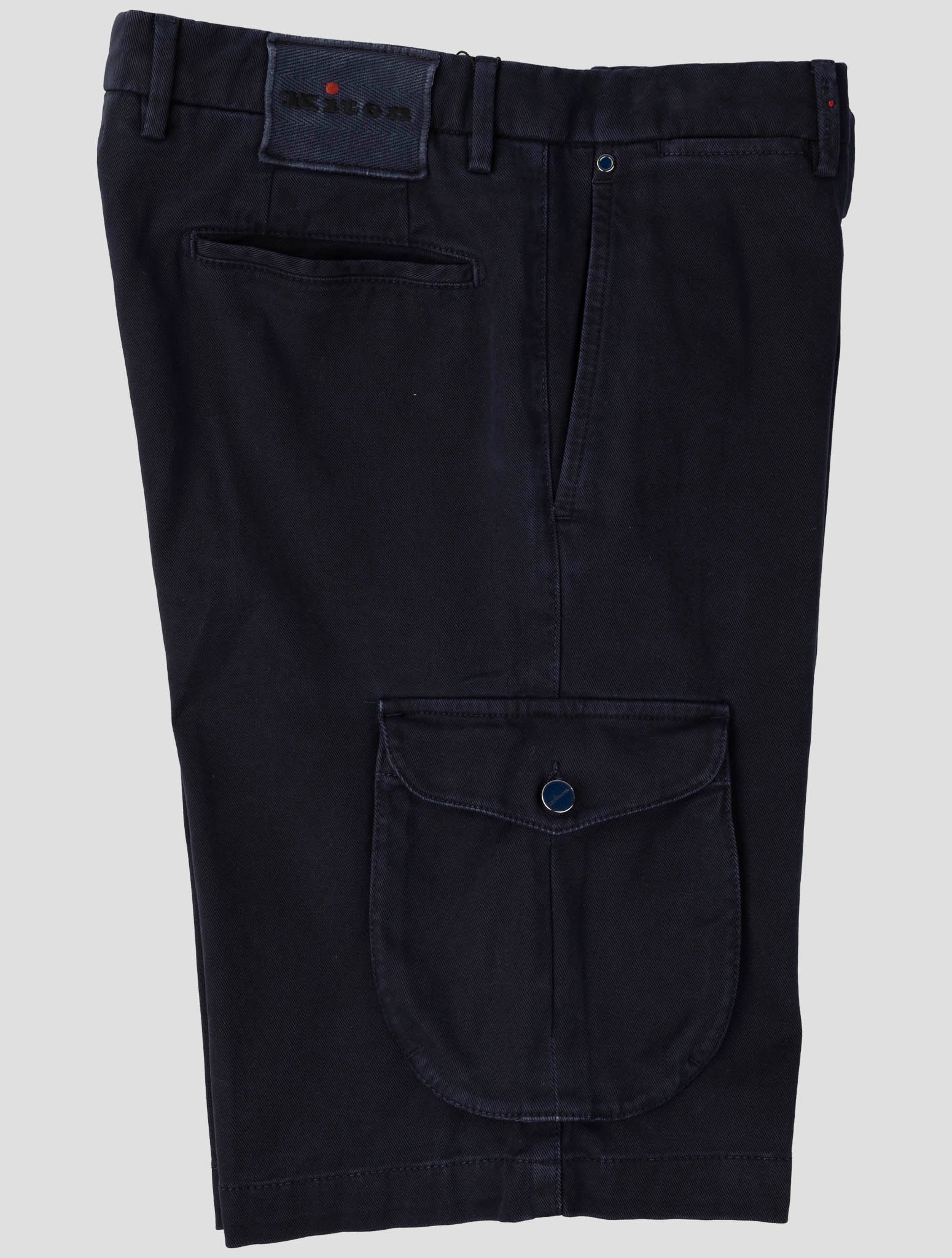 Kiton Dark Blue Cotton Ea Cargo Short Pants