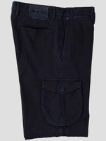 Kiton Dark Blue Cotton Ea Cargo Short Pants