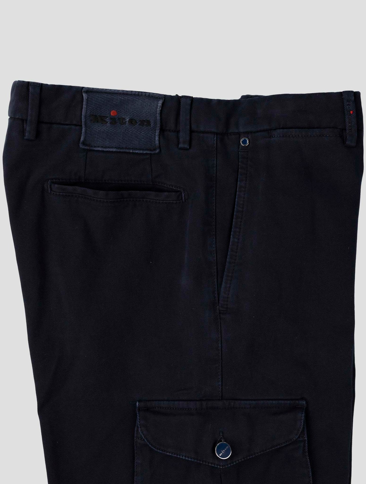 Kiton Dark Blue Cotton Ea Cargo Short Pants