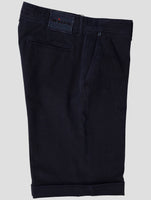 Kiton Dark Blue Cotton Ea Short Pants