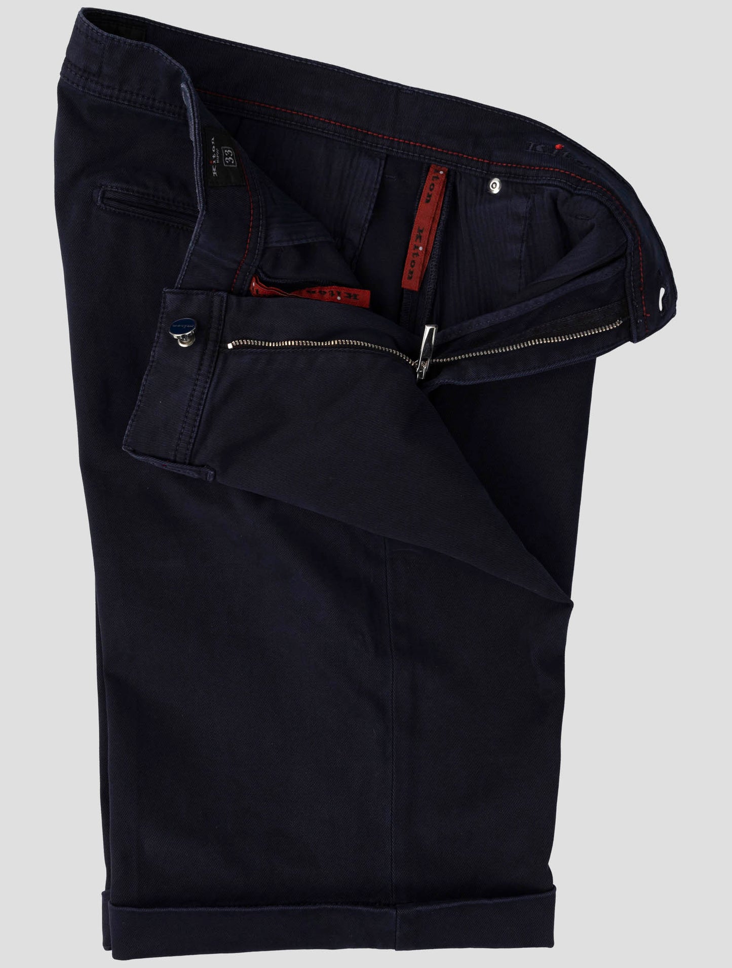 Kiton Dark Blue Cotton Ea Short Pants