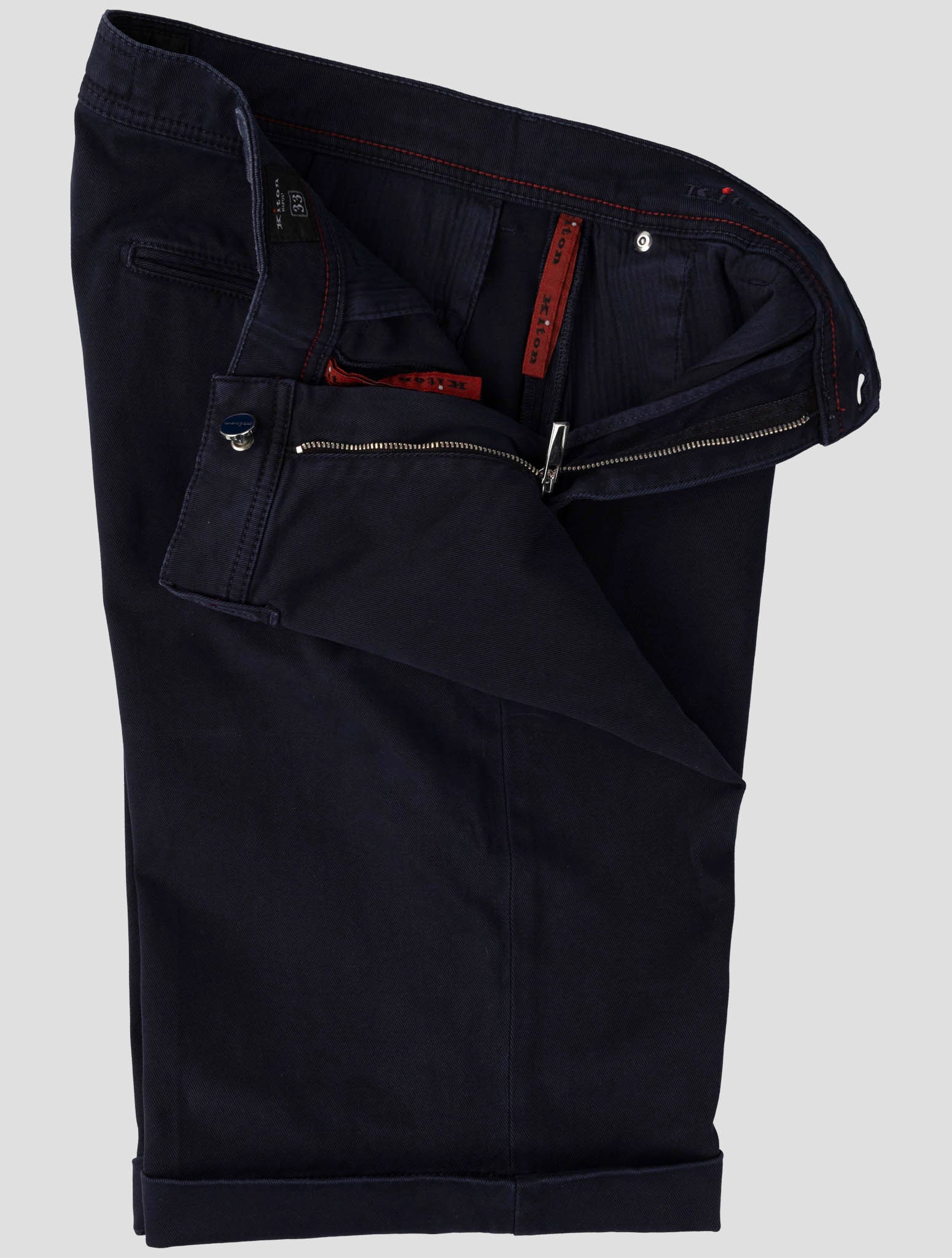 Kiton Dark Blue Cotton Ea Short Pants