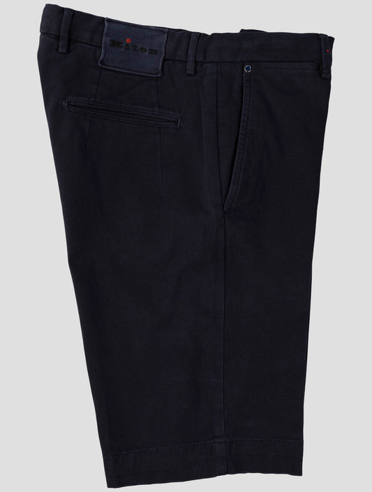 Kiton Dark Blue Cotton Ea Short Pants