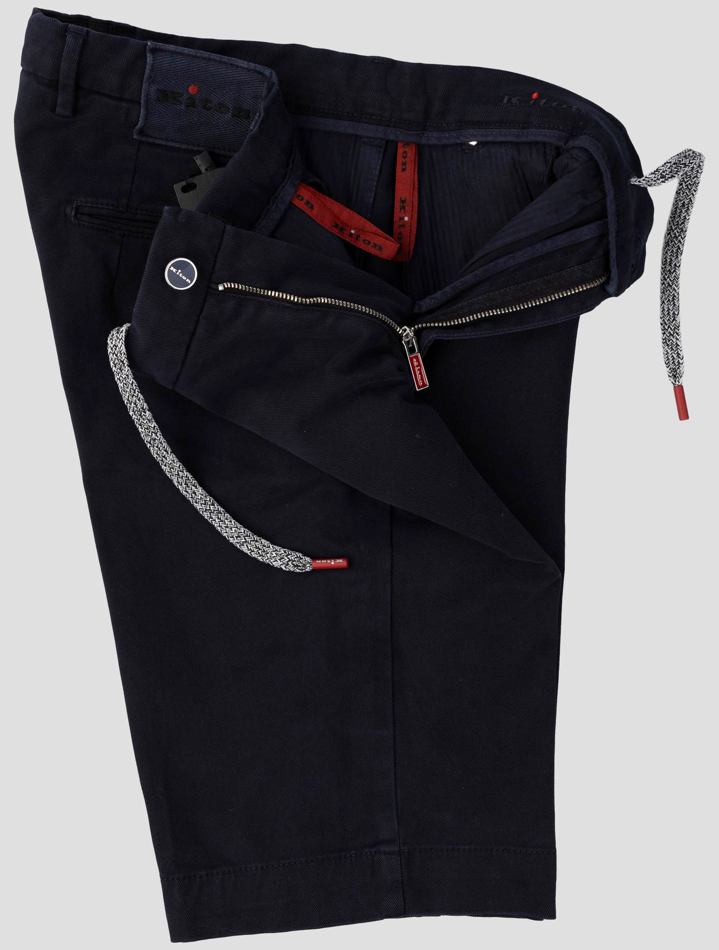 Kiton Dark Blue Cotton Ea Short Pants