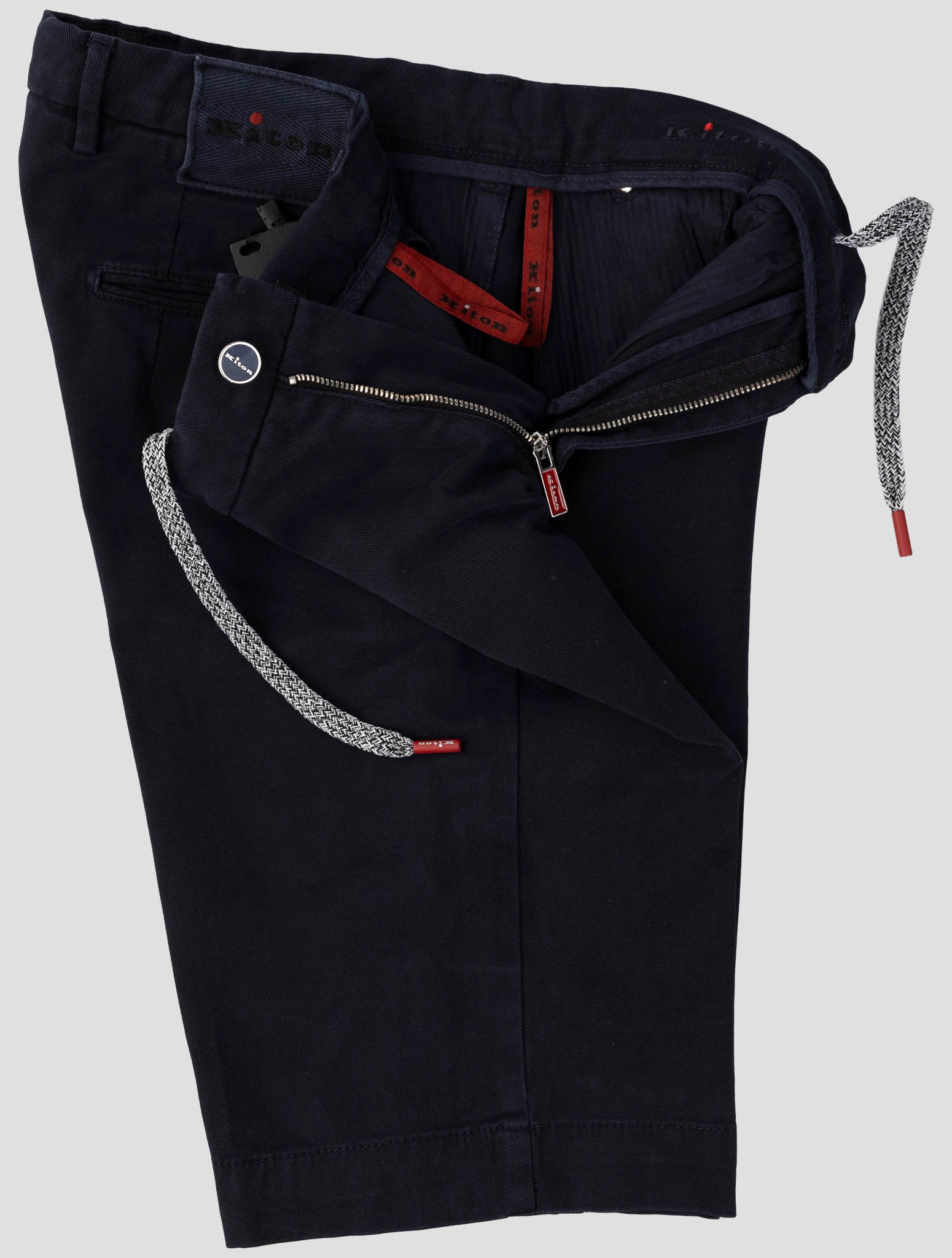 Kiton Dark Blue Cotton Ea Short Pants