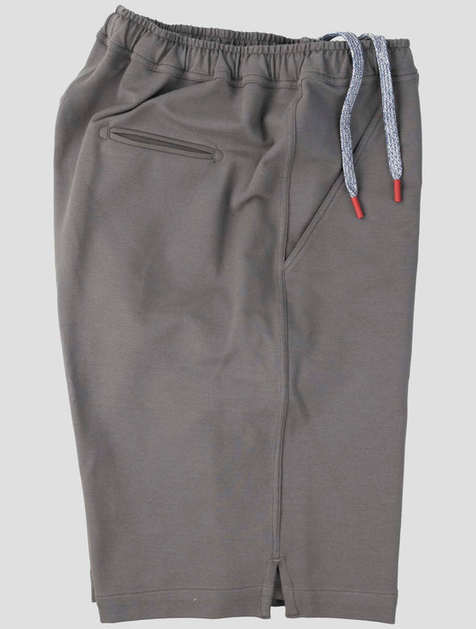 Kiton Gray Cotton Ea Short Pants