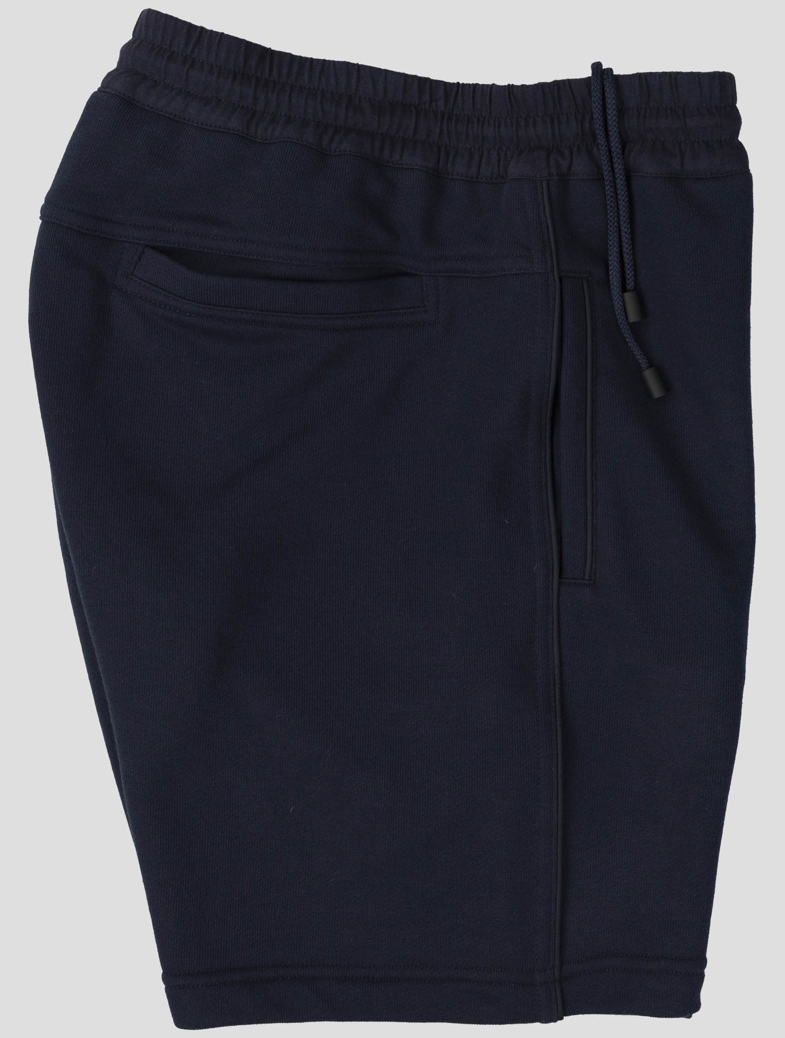 Kiton Dark Blue Cotton Pl Short Pants