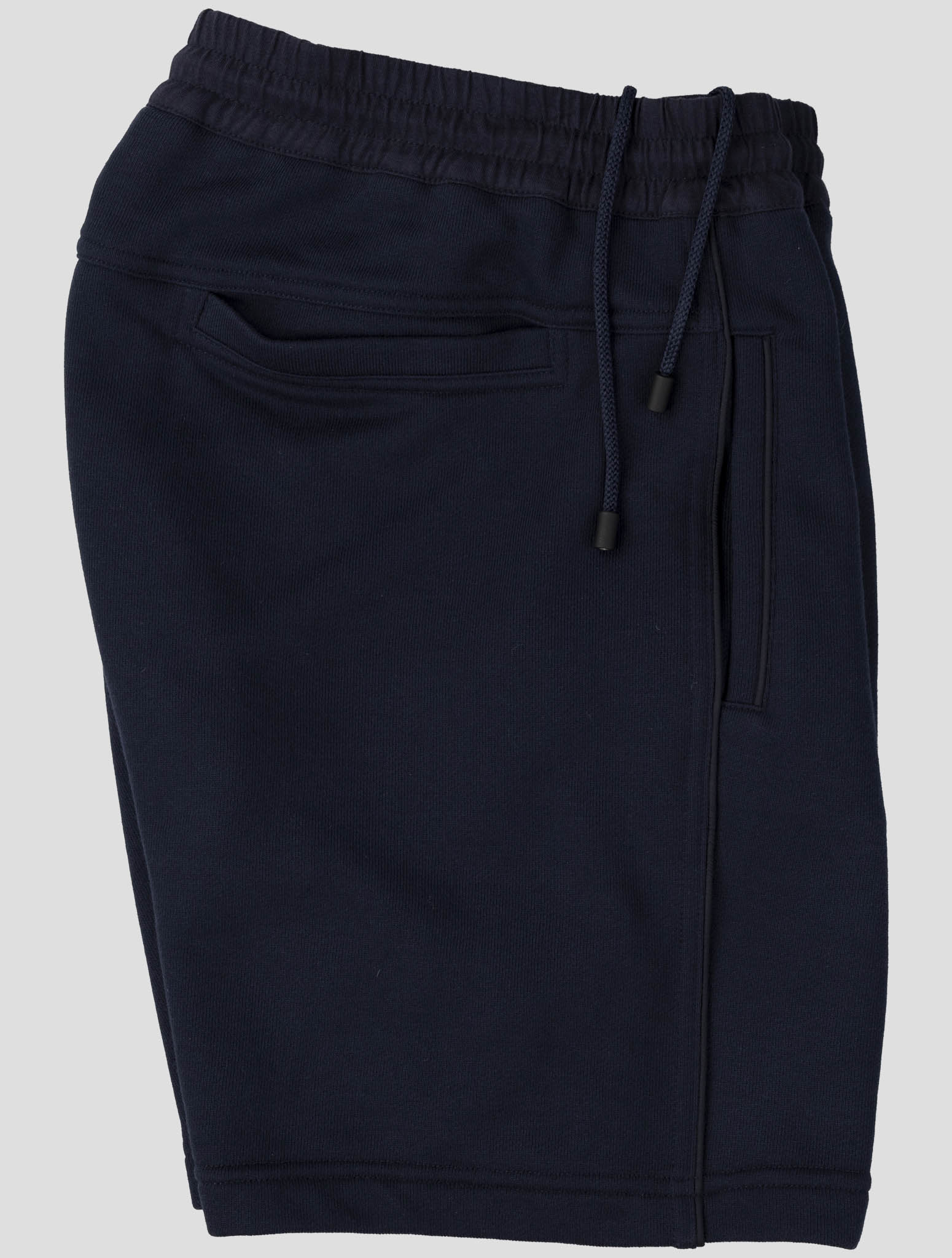 Kiton Dark Blue Cotton Pl Short Pants