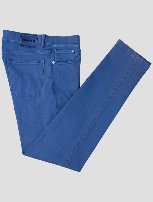 Kiton Light Blue Cotton Ea Jeans