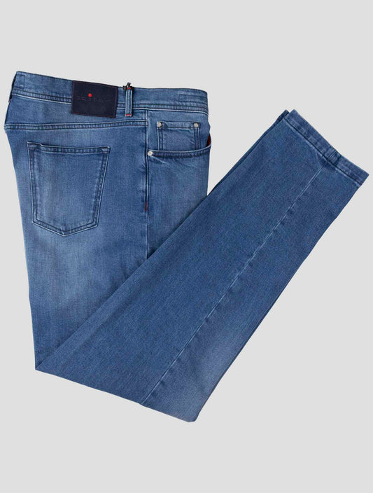 Kiton Blue Cotton Ea Jeans