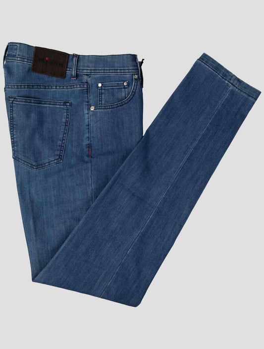 Kiton Blue Cotton Ea Jeans