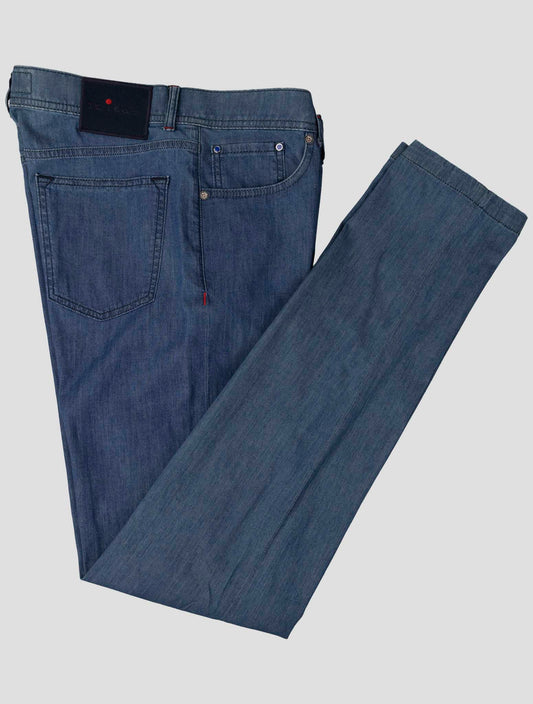 Kiton Blue Cotton Ea Jeans