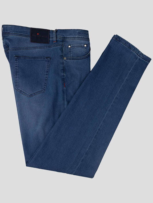Kiton Blue Cotton Ea Jeans