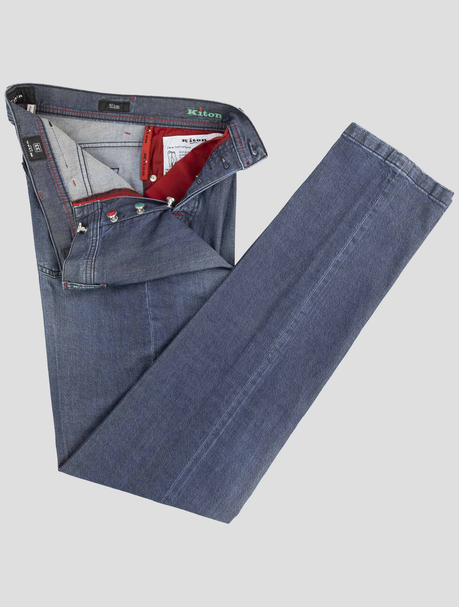 Kiton Denim Cotton Ea Jeans