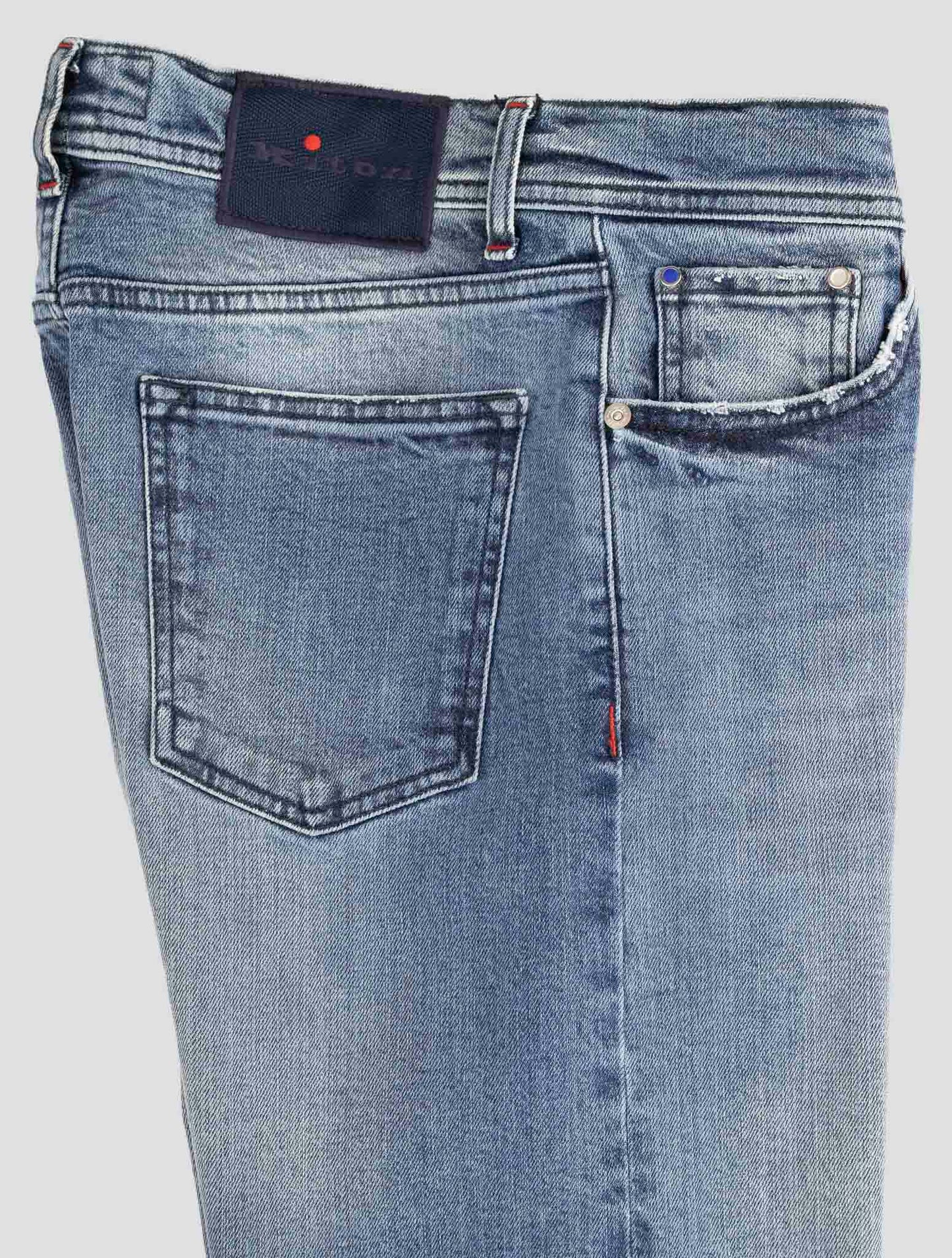Kiton Denim Cotton Ea Jeans