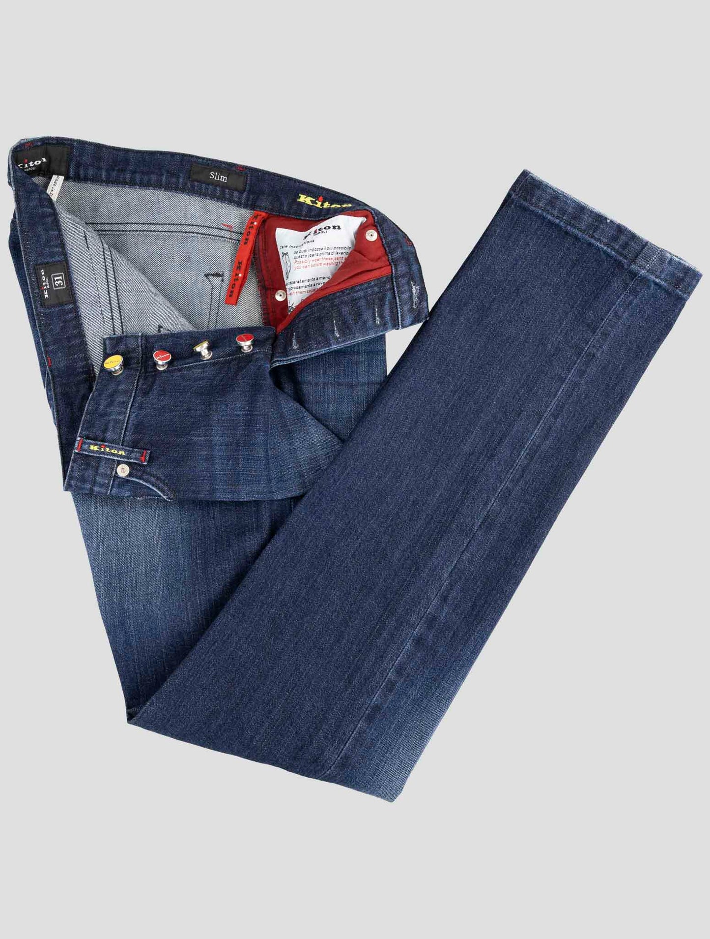 Kiton Denim Cotton Ea Jeans