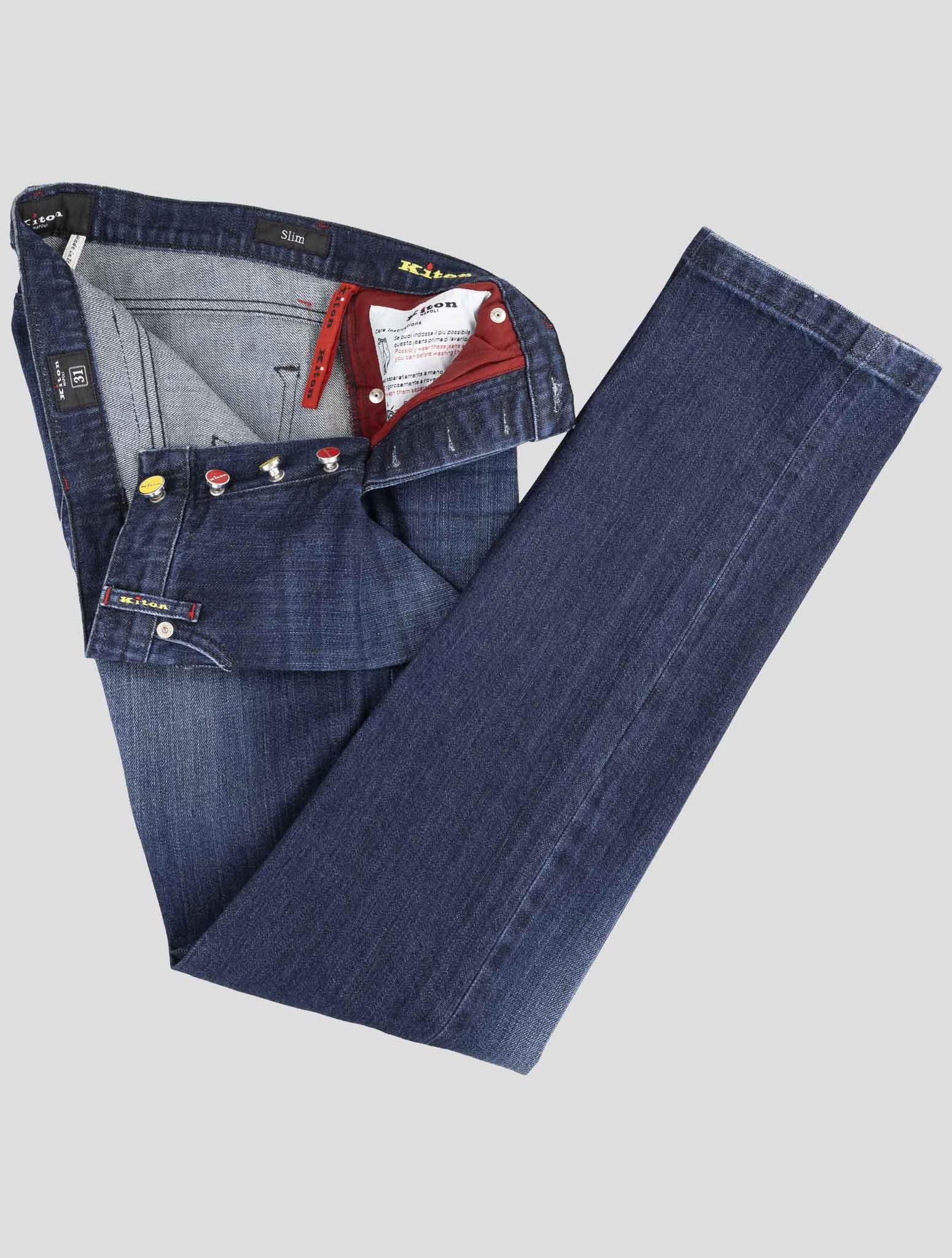 Kiton Denim Cotton Ea Jeans
