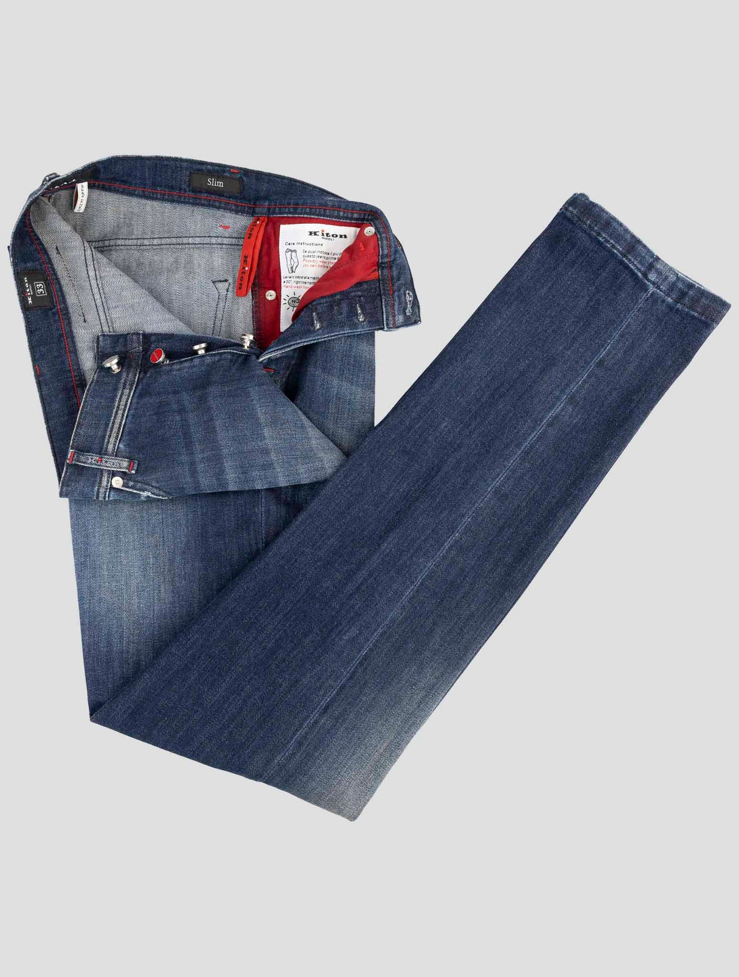 Kiton Denim Cotton Ea Jeans