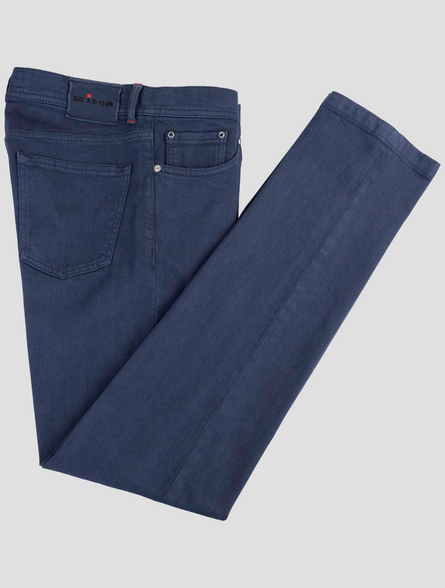 Kiton Blue Cotton Ea Jeans
