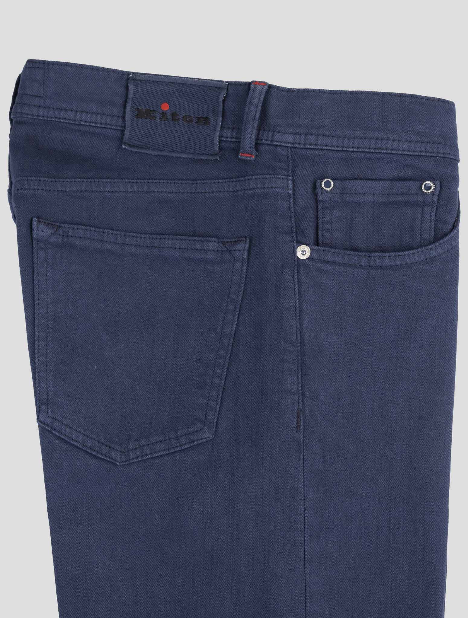 Kiton Blue Cotton Ea Jeans