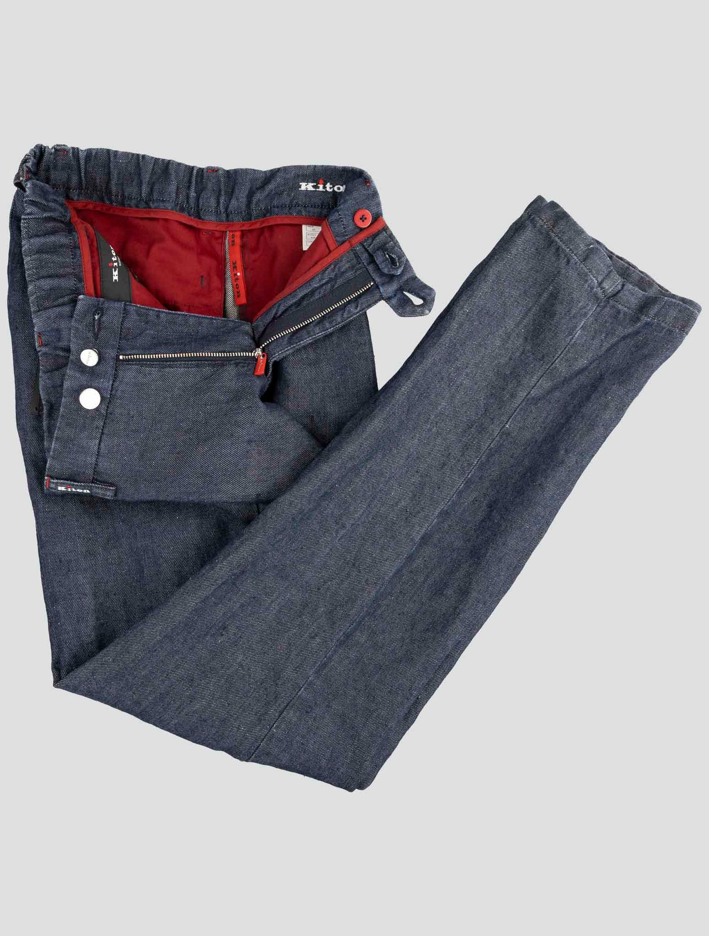 Kiton Denim Cotton Ea Pants