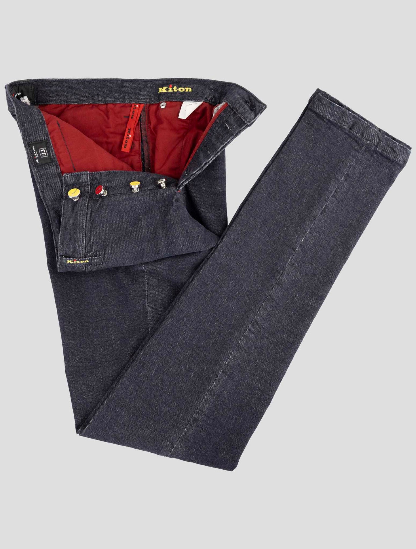 Kiton Denim Cotton Ea Pants