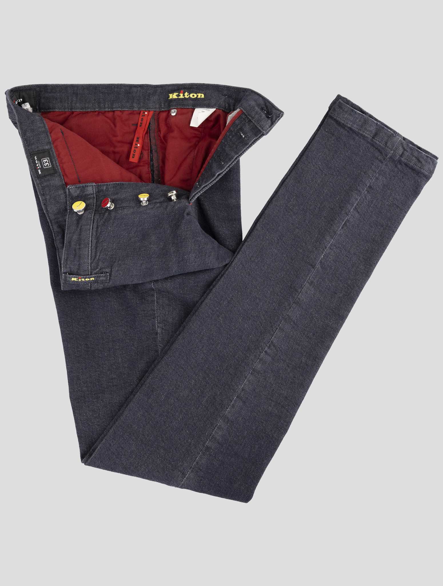 Kiton Denim Cotton Ea Pants