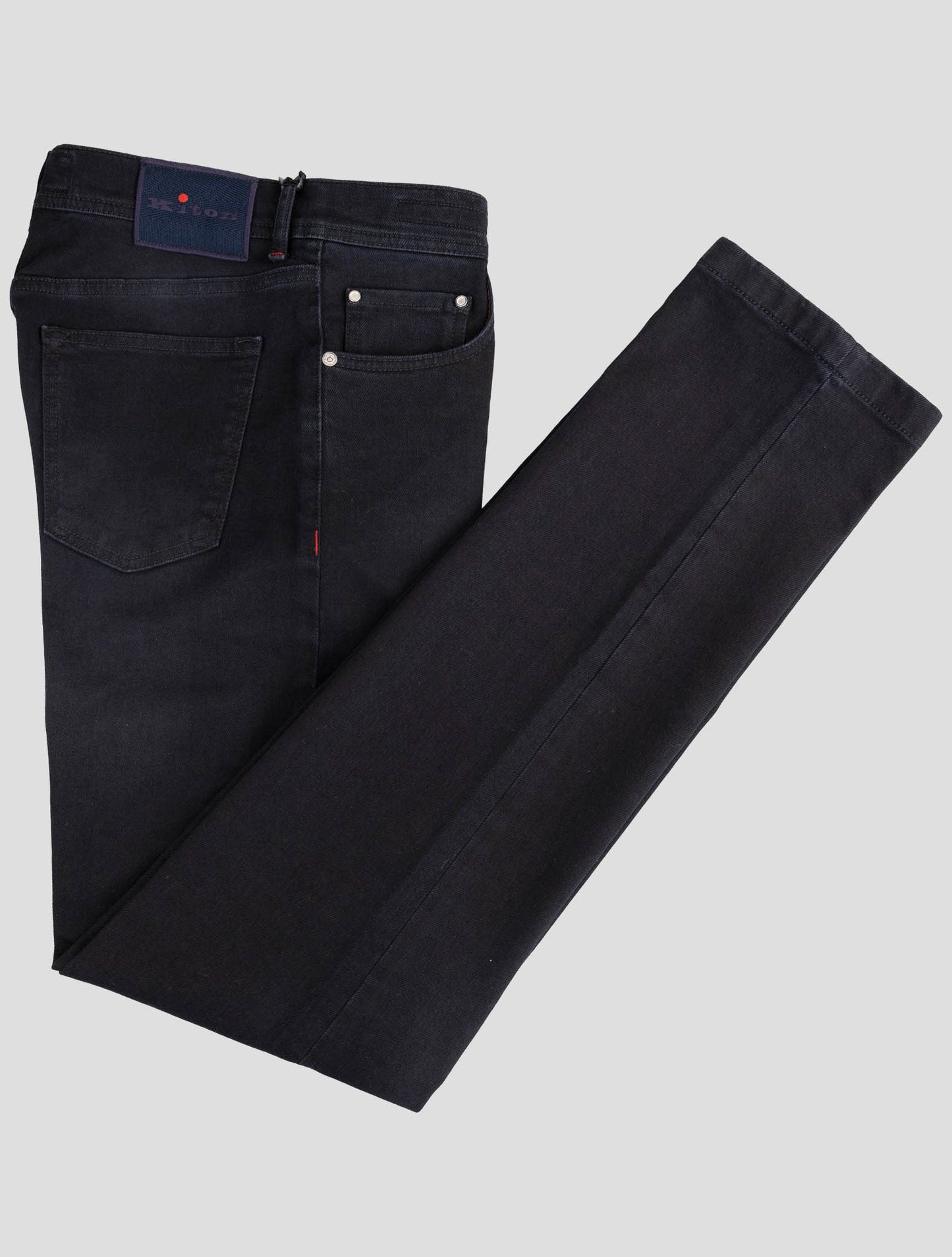 Kiton Dark Blue Cotton Pl Ea Jeans