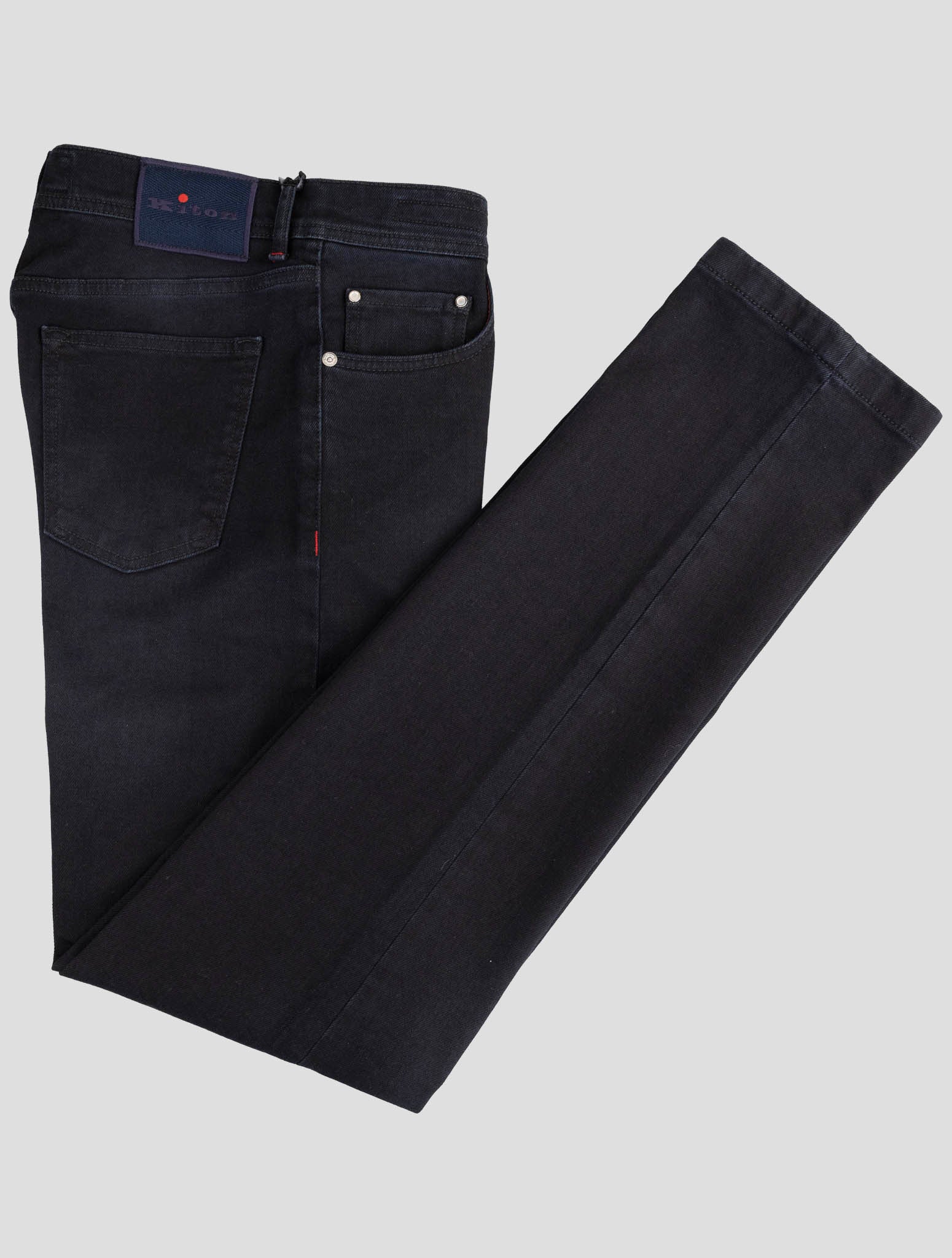 Kiton Dark Blue Cotton Pl Ea Jeans