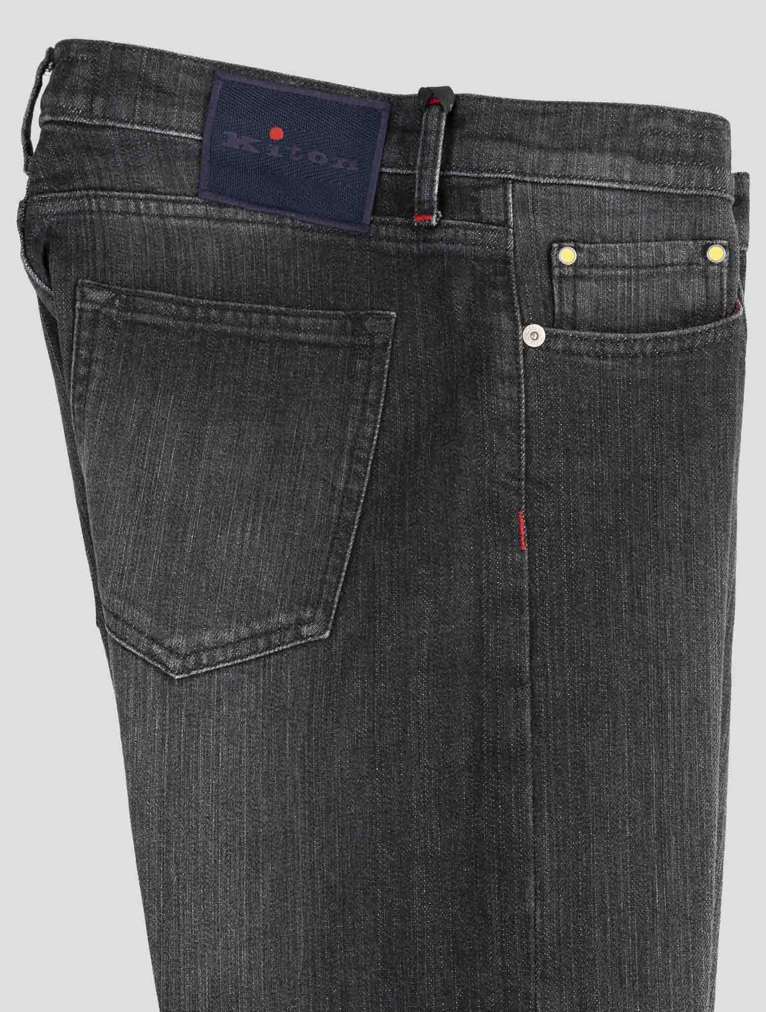 Kiton Dark Gray Cotton Ea Jeans