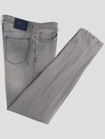 Kiton Gray Cotton Ea Jeans