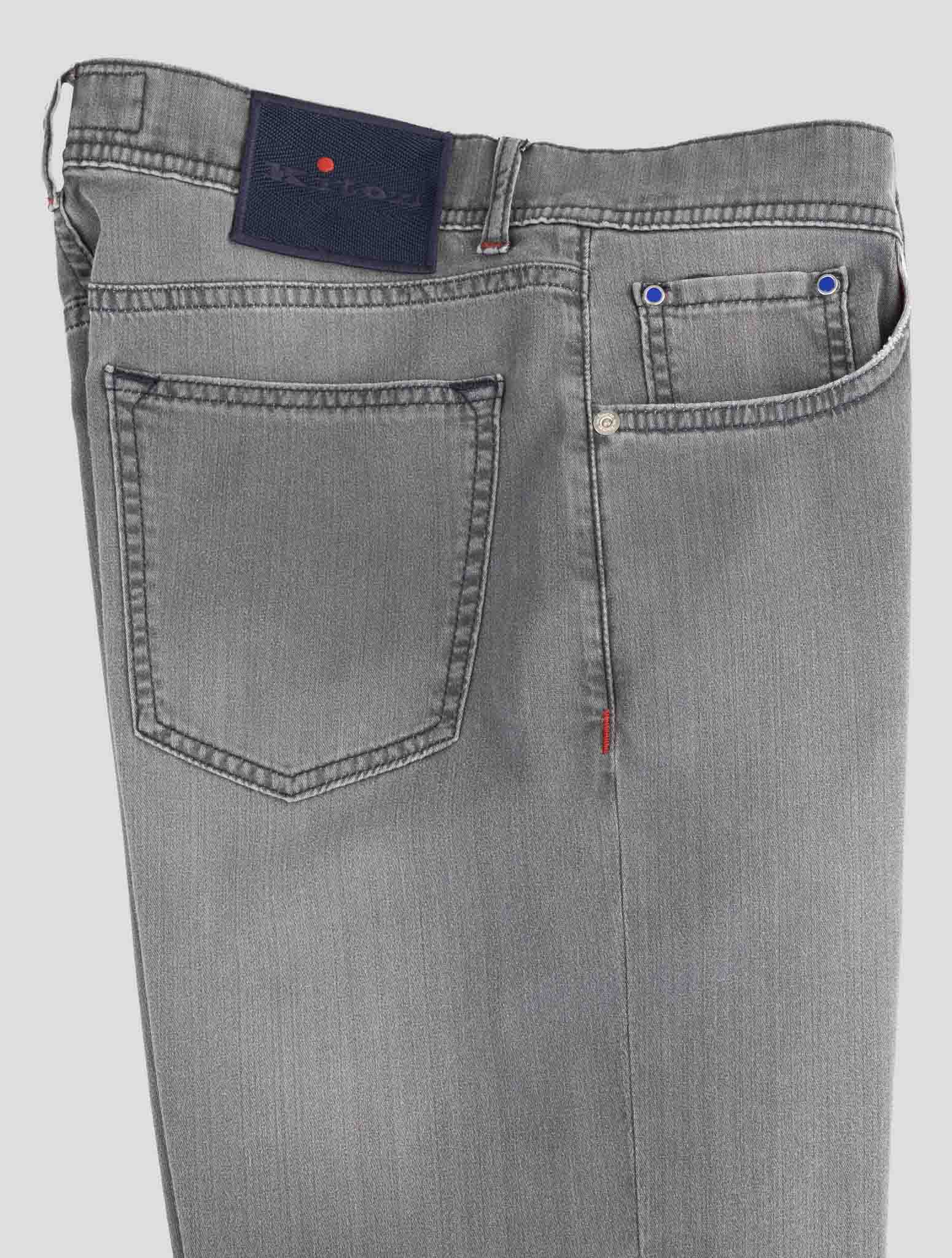 Kiton Gray Cotton Ea Jeans