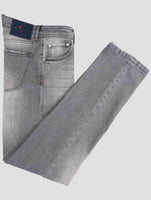 Kiton Gray Cotton Ea Jeans