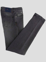 Kiton Gray Cotton Ea Jeans