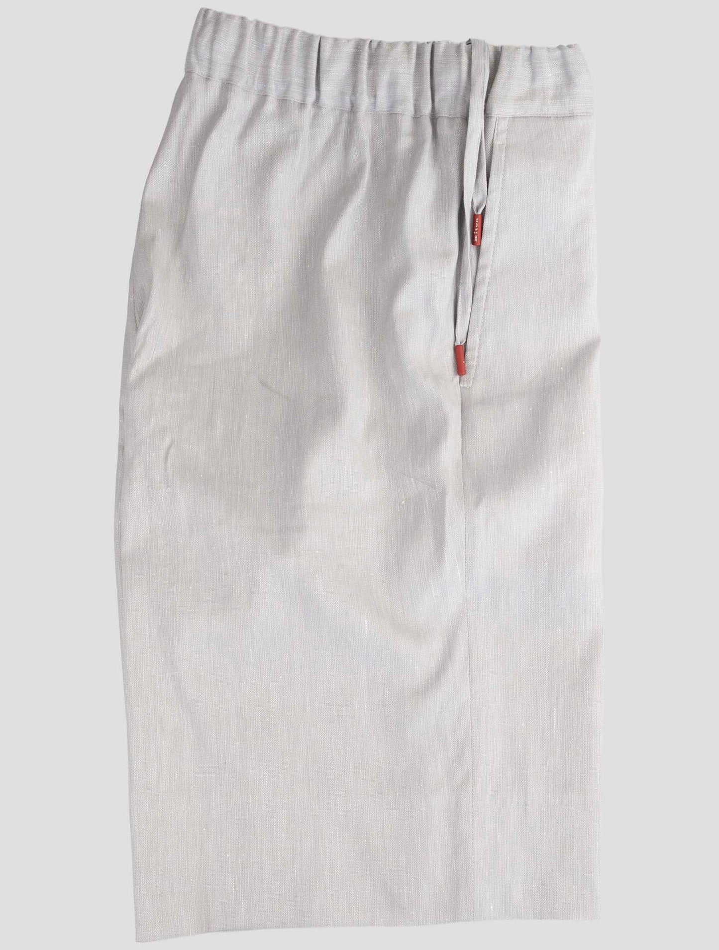 Kiton Gray Linen Cashmere Silk Pa Ea Short Pants