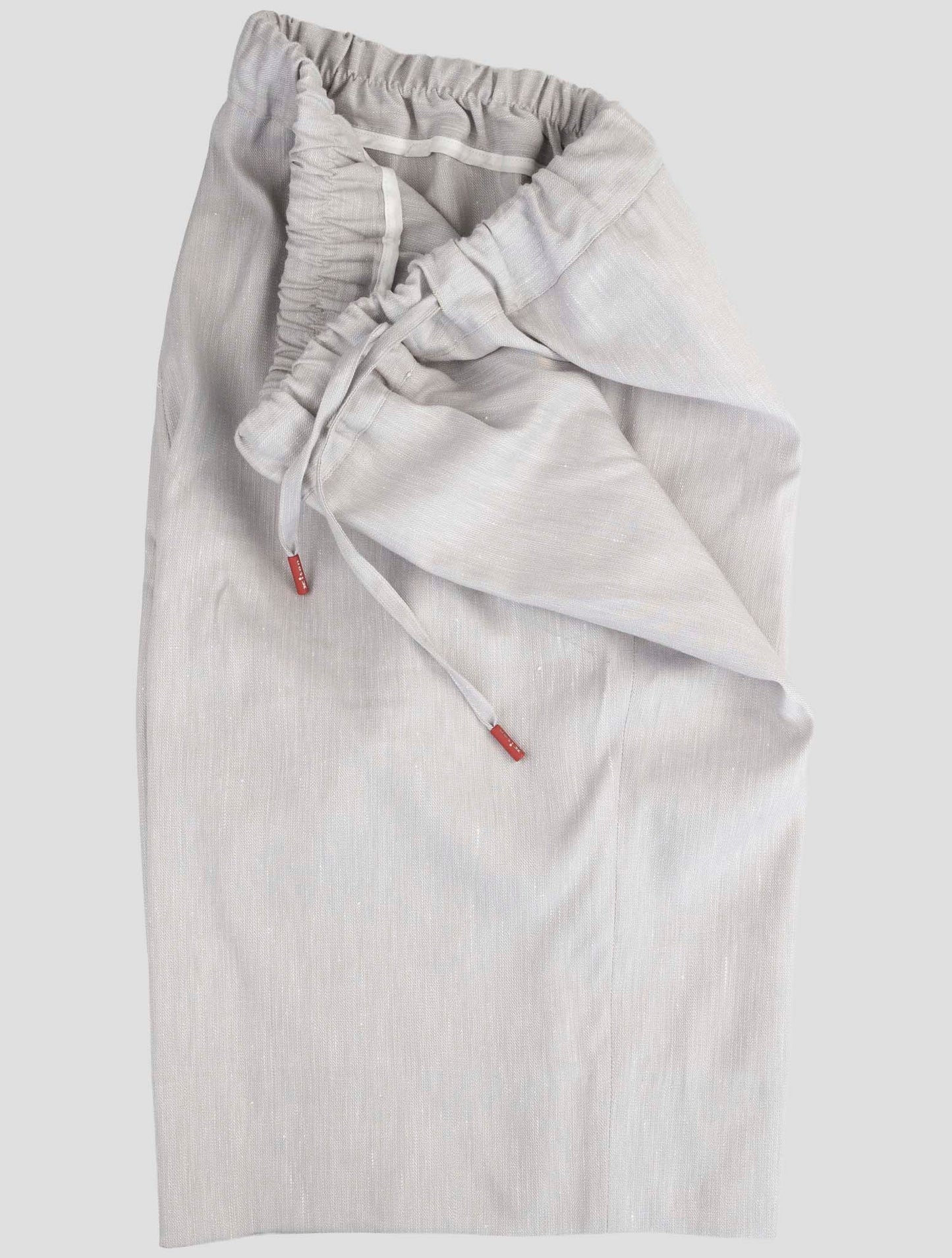 Kiton Gray Linen Cashmere Silk Pa Ea Short Pants