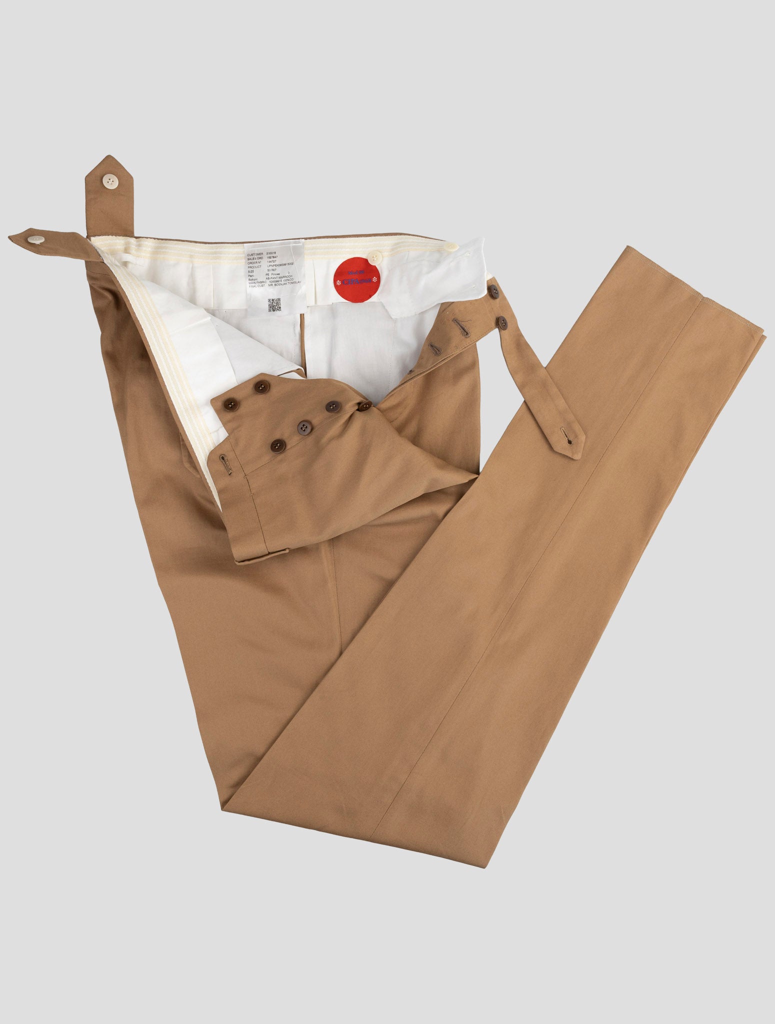Kiton Brown Cotton Pants