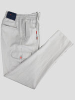 Kiton Gray Virgin Wool Cargo Pants