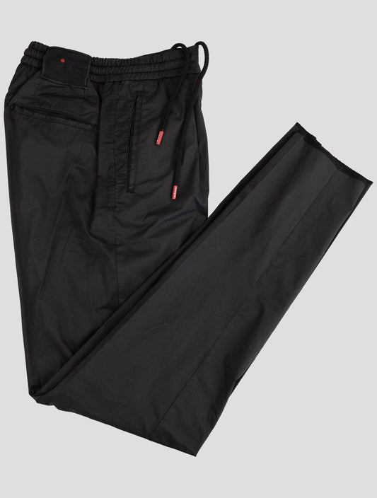 Kiton Black Cotton Ea Pants