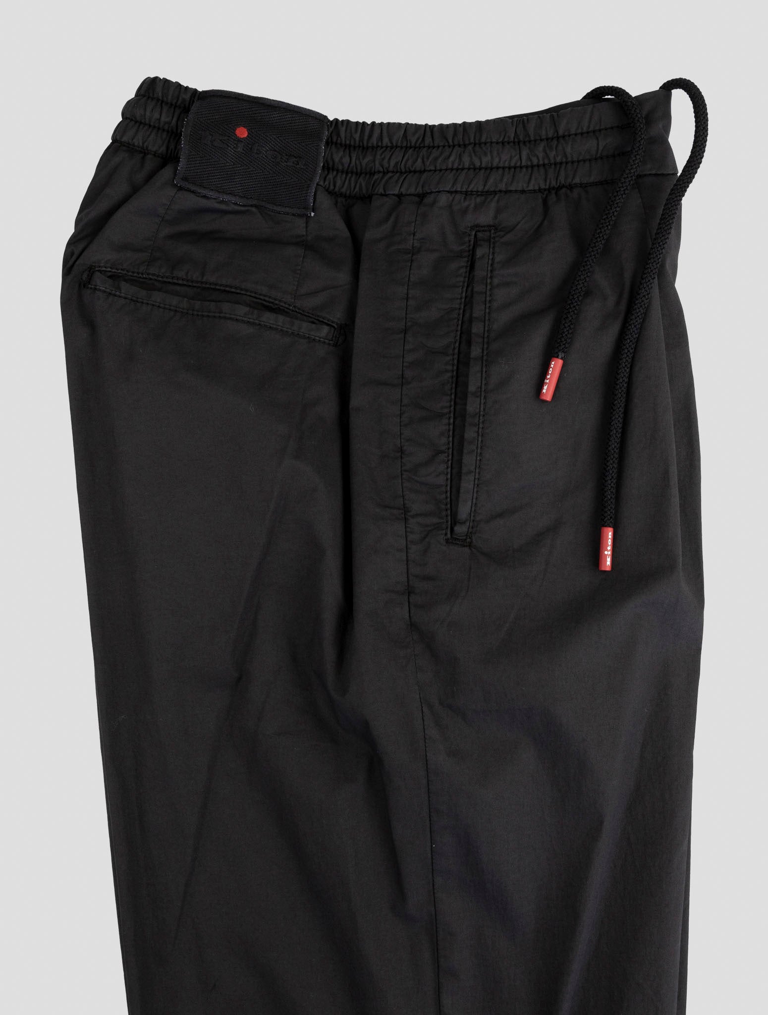 Kiton Black Cotton Ea Pants