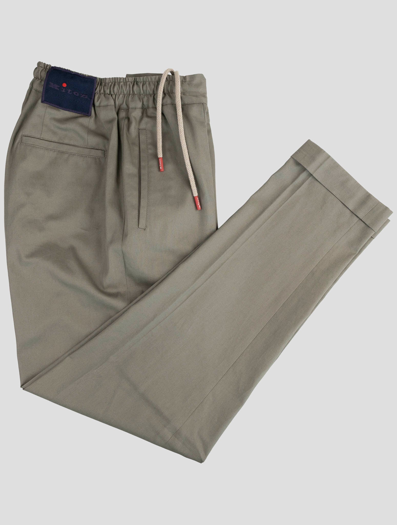 Kiton Green Cotton Pants