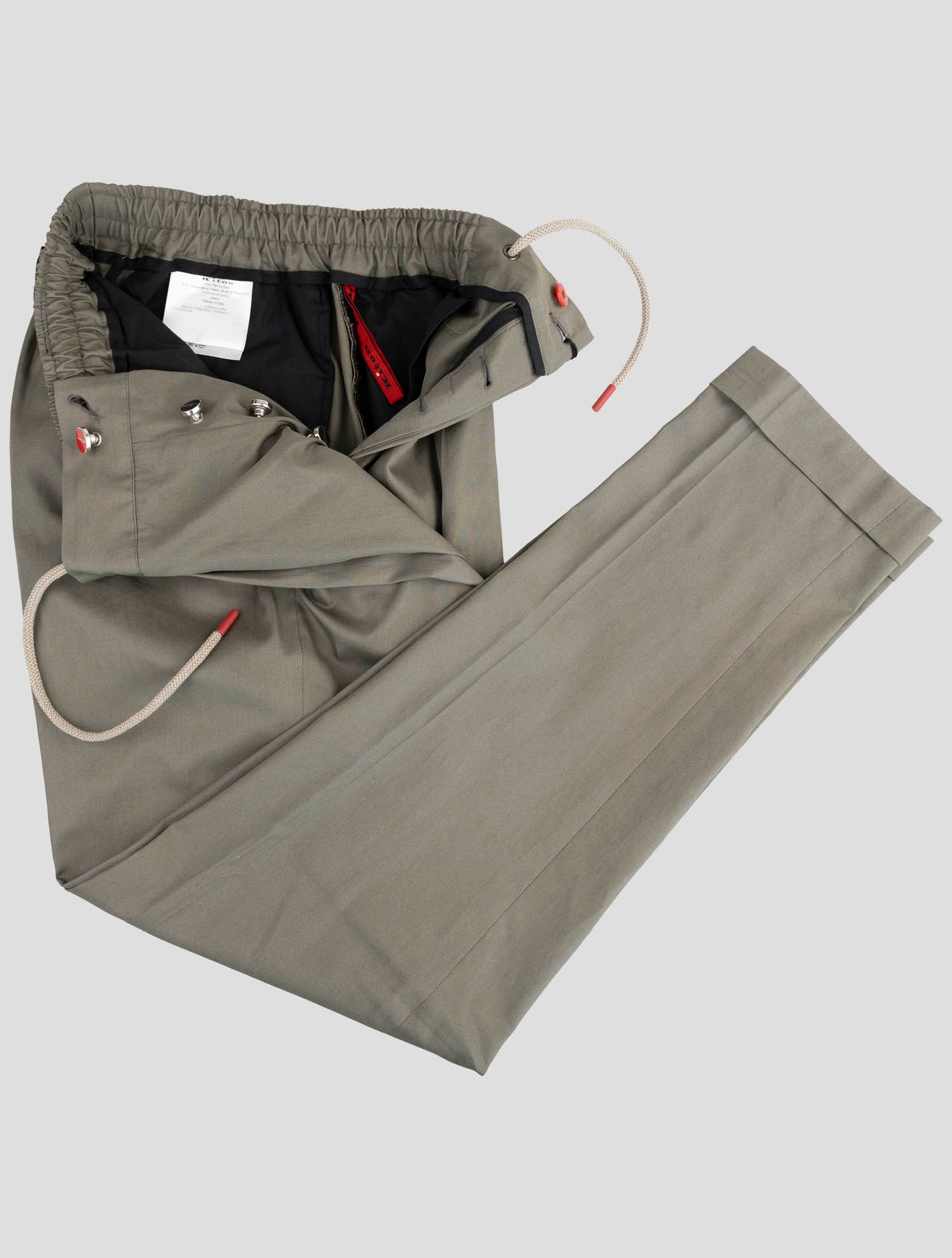 Kiton Green Cotton Pants
