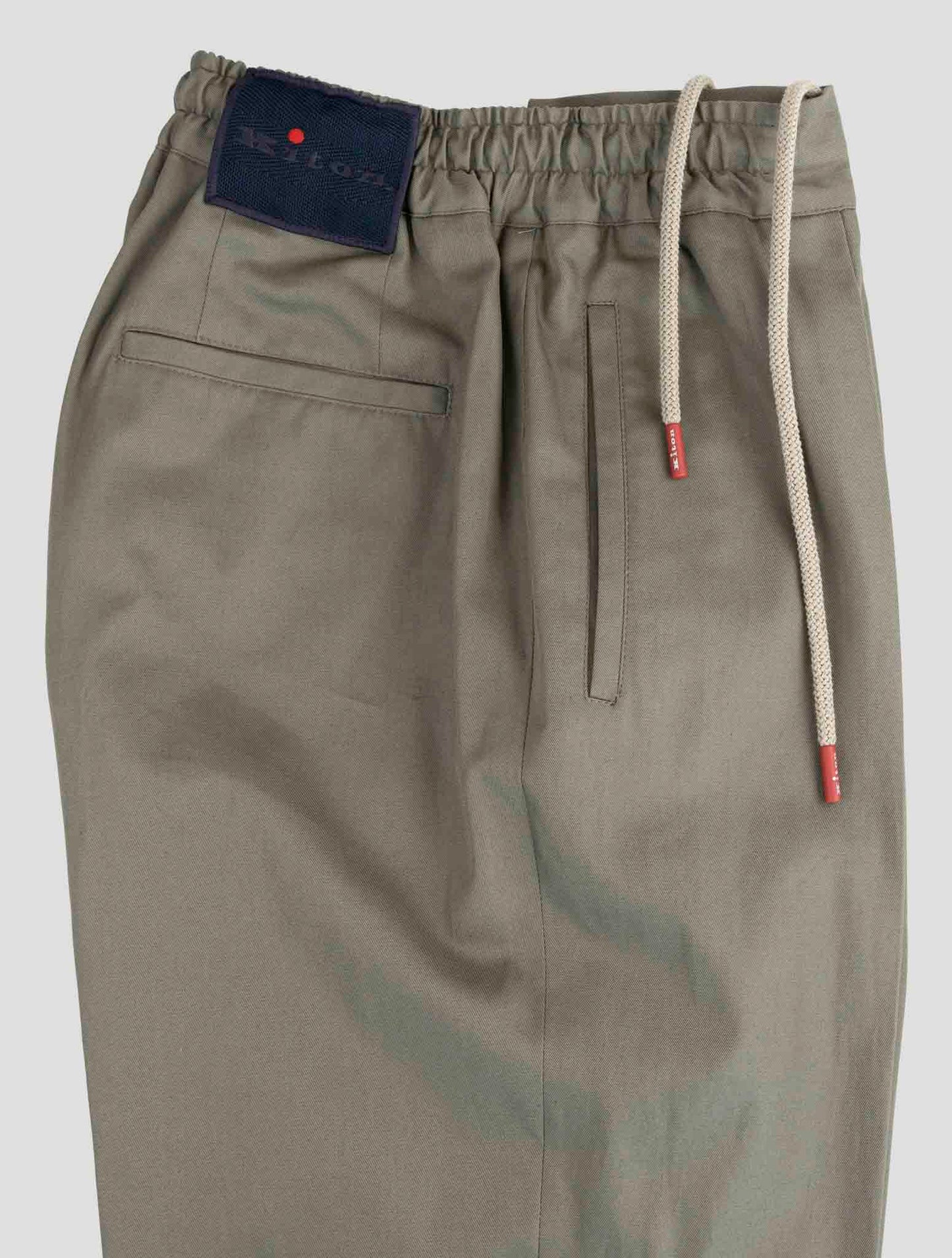 Kiton Green Cotton Pants