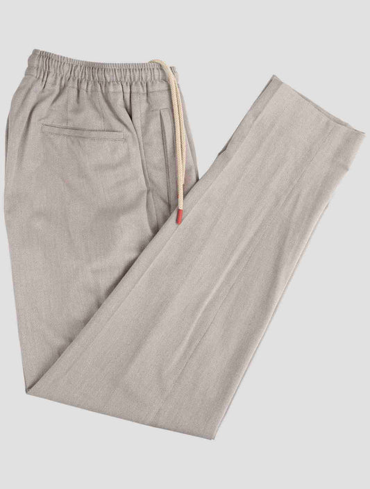 Kiton Gray Cotton Cashere Silk Pa Ea Pants