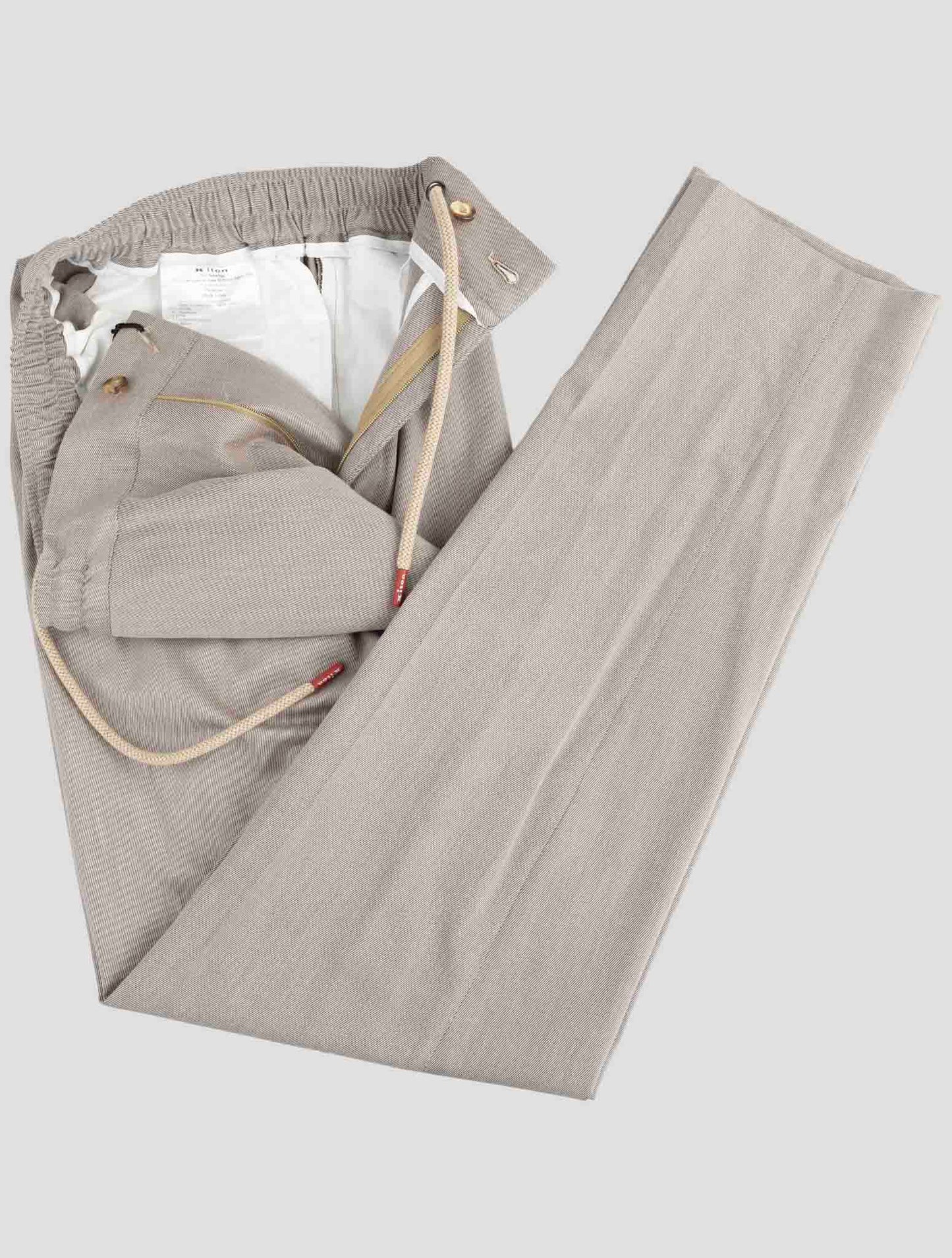 Kiton Gray Cotton Cashere Silk Pa Ea Pants