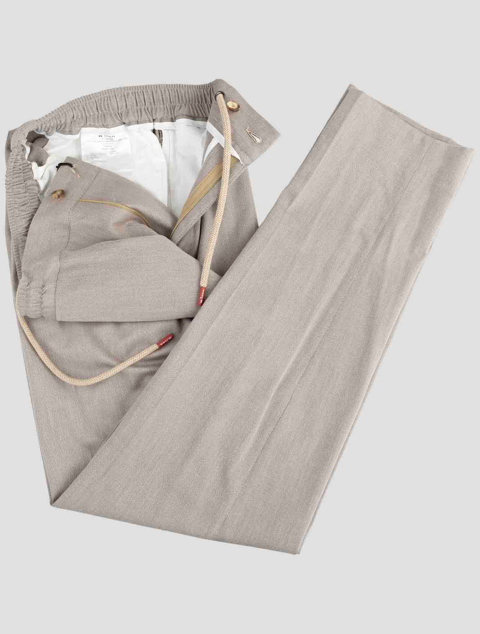 Kiton Gray Cotton Cashere Silk Pa Ea Pants
